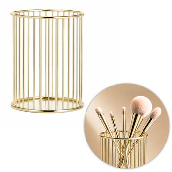 Stojak organizer pojemnik na pędzelki gold Nr 6