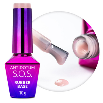 Kautschukbasis für elastische Nägel – Maniküre und Pediküre S.O.S. Antidotum Molly Nails Creme de Nude 10 g