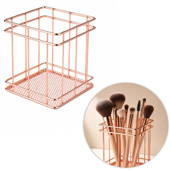 Stojak organizer pojemnik na pędzelki rose gold Nr 3