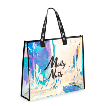 Torba lunchowa holo premium czarna Molly Nails