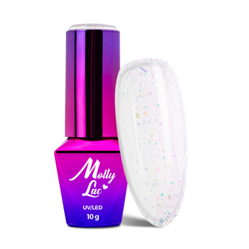 Esmalte híbrido MollyLac Mermaid Whispers Sea Angel 10 g, n.º 599