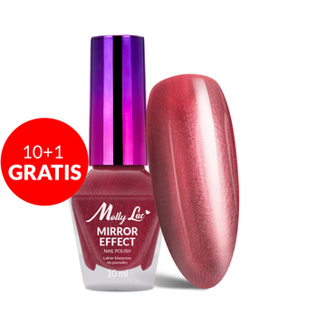 10+1gratis Lakier klasyczny MollyLac Mirror efekt lustrzany/metaliczny Nr 09 10 ml