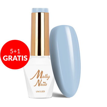 5+1 gratis Molly Nails Pure Nature Top of the Mountain HEMA/Di-HEMA-freier Hybridlack 8 g Nr. 105