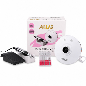 AlleLac 68-W-Nagelfeile für Maniküre und Pediküre, weiß, M17, 45.000 Umdrehungen