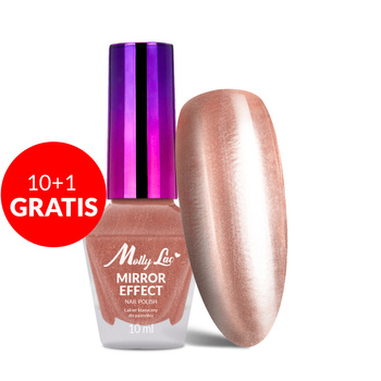 10+1gratis Lakier klasyczny MollyLac Mirror efekt lustrzany/metaliczny Nr 11 10 ml