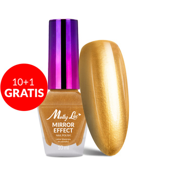 10+1gratis Lakier klasyczny MollyLac Mirror efekt lustrzany/metaliczny Nr 14 10 ml