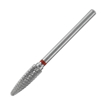 Frez z węglika spiekanego stożek okrągły czerwony Staleks Pro Expert 4/14mm