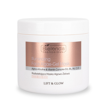 Maska algowo - żelowa do twarzy rozświetlająca Bielenda Lift&Glow 190g