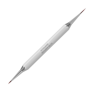 Pędzelek dwustronny do zdobień 7mm i 12mm Staleks EXCLUSIVE
