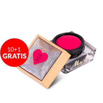 10 + 1 gratis: Pasta para decoraciones Nail Art ProArt Paste MollyLac Neon Pink sin HEMA/Di-HEMA, 5 g
