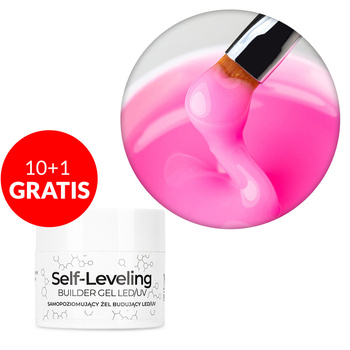 Gel builder autolivellante, duro, di media densità, Molly Nails Coffee Blush, senza HEMA/Di-HEMA, 50 g