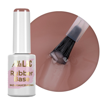 Base de caucho Rubber Base AlleLac Caramel Cookie sin HEMA/Di-HEMA, 7 g, n.º 12