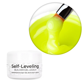 Budujący żel samopoziomujący twardy średniogęsty builder gel self leveling NTN Premium Yellow HEMA/Di-HEMA Free 15 g