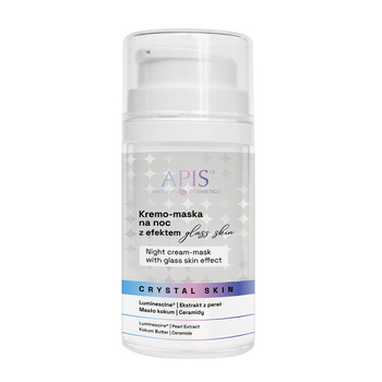 Kremo-maska na noc z efektem glass skin Crystal Skin Apis 50 ml