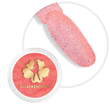 Pyłek do paznokci Sequin Quartz Effect Allepaznokcie Papaya Nr 24