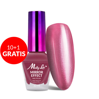 10+1gratis Lakier klasyczny MollyLac Mirror efekt lustrzany/metaliczny Nr 08 10 ml