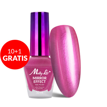 10+1gratis Lakier klasyczny MollyLac Mirror efekt lustrzany/metaliczny Nr 07 10 ml