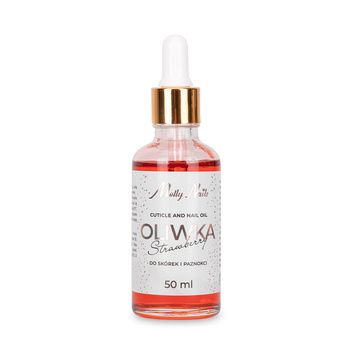 Oliwka do skórek i paznokci z zakraplaczem Strawberry MollyNails 50ml