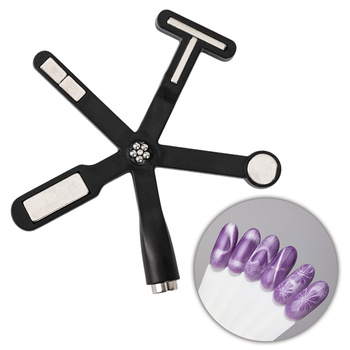 Magnetizzatore a stella 6 in 1 per Cat Eye MollyNails, nero