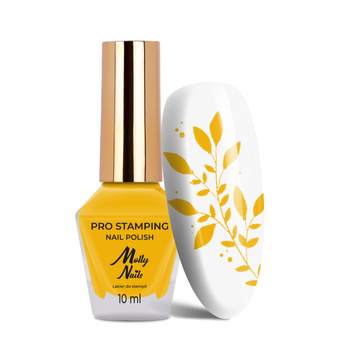 Lakier do stempli i stampingu Molly Nails PRO Stamping Chrome Yellow Nr 23 10ml