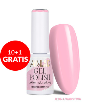 10 + 1 gratis LED/UV-Gel-Nagellack Pinks PI4 Pastell AlleLac HEMA/Di-HEMA-frei 6 g