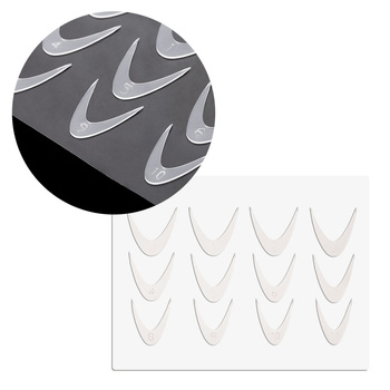Combo de moldes de silicona de doble forma para manicura francesa «smile line», 12 unidades