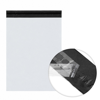 Foliopaki kurierskie 310x420 mm białe 50 sztuk