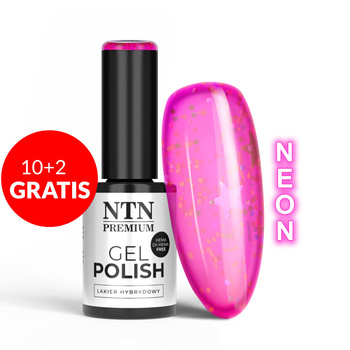10 + 2 gratis NTN Premium Impression Neon HEMA/Di-HEMA-freier Hybridlack 5 g Nr. 255