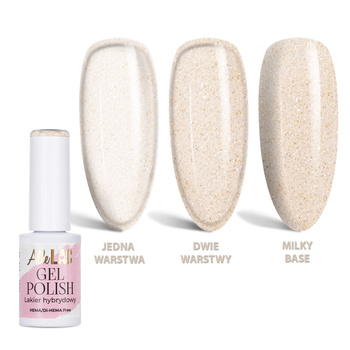 Lakier hybrydowy LED/UV Gel Polish Whites W10 Sand Glitter AlleLac HEMA/Di-HEMA Free 6g