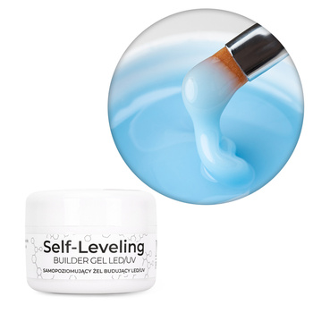 Budujący żel samopoziomujący twardy średniogęsty builder gel self leveling NTN Premium Blue HEMA/Di-HEMA Free 15 g