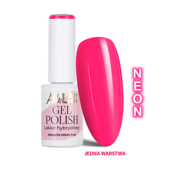Lakier hybrydowy LED/UV Gel Polish Pinks PI36 Hot Flamingo AlleLac HEMA/Di-HEMA Free 6g