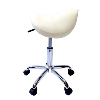 Taboret kosmetyczny Optima bez oparcia CO ecru CN03003
