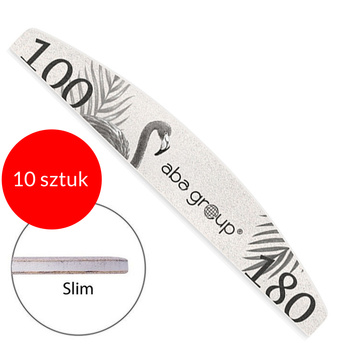 10sztuk Pilnik Aba Group łódka półksiężyc szary 100/180 slim