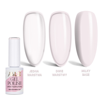 Lakier hybrydowy LED/UV Gel Polish Whites W7 Silk White AlleLac HEMA/Di-HEMA Free 6g
