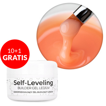 10+1gratis Budujący żel samopoziomujący twardy średniogęsty builder gel self leveling NTN Premium Orange HEMA/Di-HEMA Free 30 g