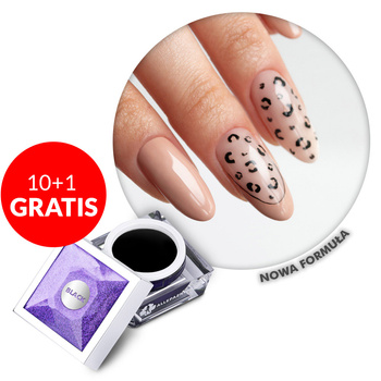 10+1gratis Żel do zdobień Artistic Gel paint gel ombre ornamenty Allepaznokcie Limited Edition Black HEMA /Di-HEMA free 5g