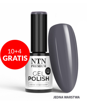10+4gratis Lakier hybrydowy LED/UV Gel Polish Blacks Nr 565 Limited Edition NTN Premium HEMA/Di-HEMA Free 5g