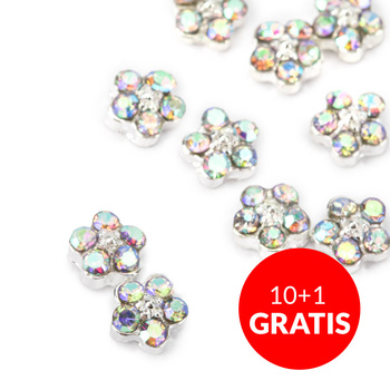 10+1gratis Ozdoby do paznokci kwiatki 3D Molly Nails K1124 10 szt