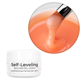 Budujący żel samopoziomujący twardy średniogęsty builder gel self leveling NTN Premium Orange HEMA/Di-HEMA Free 15 g