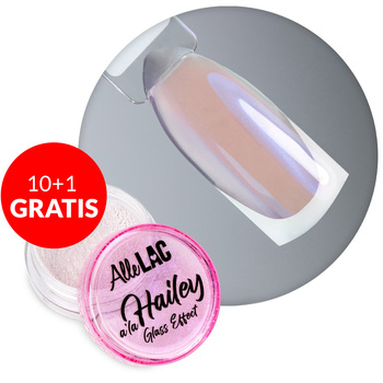 10+1 gratis Pyłek do paznokci A la Hailey glass effect AlleLac Nr 5