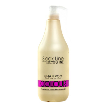Szampon do włosów farbowanych z jedwabiem Stapiz Colour Sleek Line 1000 ml