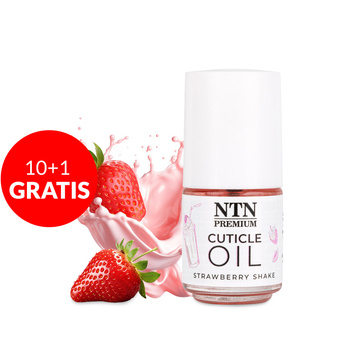 10+1gratis Oliwka do skórek NTN Premium o zapachu Strawberry Shake 5 ml