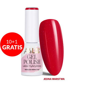 10+1gratis Lakier hybrydowy LED/UV Gel Polish Reds R18 Poppy AlleLac HEMA/Di-HEMA Free 6g