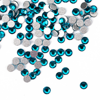 Cyrkonie do paznokci szklane SS10 Blue Zircon ok.50 szt.