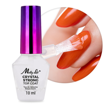 Nawierzchniowy top do lakierów klasycznych CRYSTAL STRONG Top Coat MollyLac 10 ml