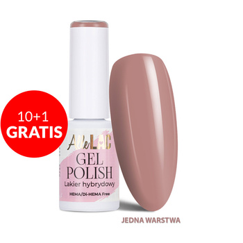 10+1gratis Lakier hybrydowy LED/UV Gel Polish Browns B13 Caramel Nude AlleLac HEMA/Di-HEMA Free 6g