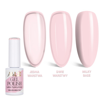 Lakier hybrydowy LED/UV Gel Polish Nudes N23 Soft Pink AlleLac HEMA/Di-HEMA Free 6g