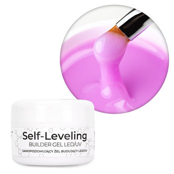Budujący żel samopoziomujący twardy średniogęsty builder gel self leveling NTN Premium Violet HEMA/Di-HEMA Free 30 g