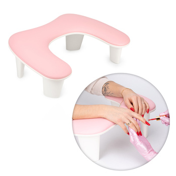 Podpórka do manicure na nóżkach MollyNails różowa