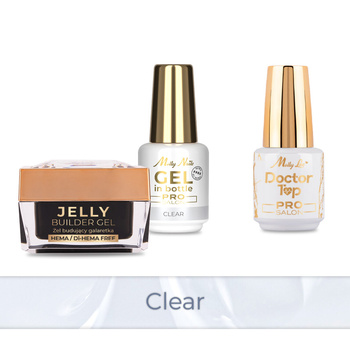PRO MATCH SYSTEM 2+1 Clear: 2x żele: Jelly&Gel in bottle+Doctor Top 15g GRATIS